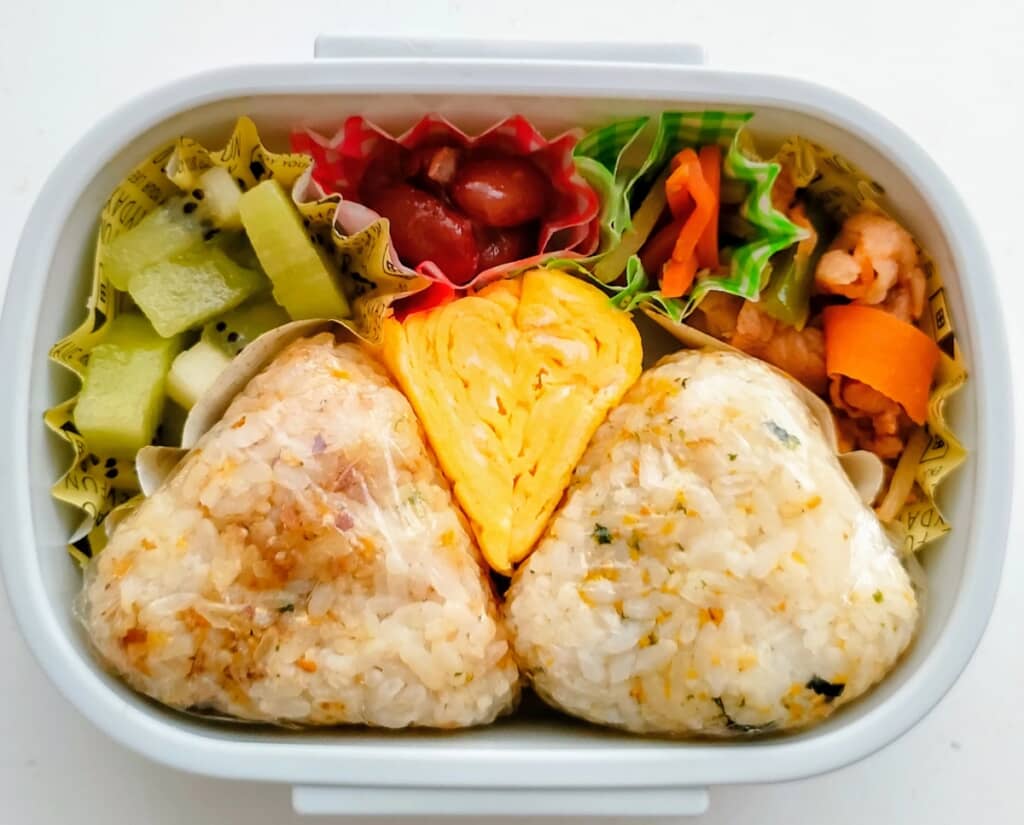 娘ちゃんが完食したキウイ入りのお弁当