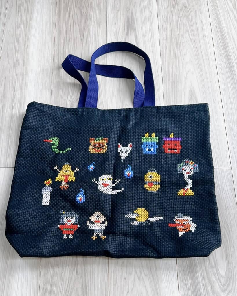 おばけモチーフのトートバッグ