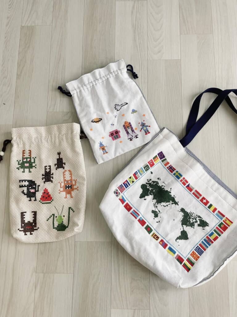 おばあちゃんが手掛けた刺しゅう作品の数々