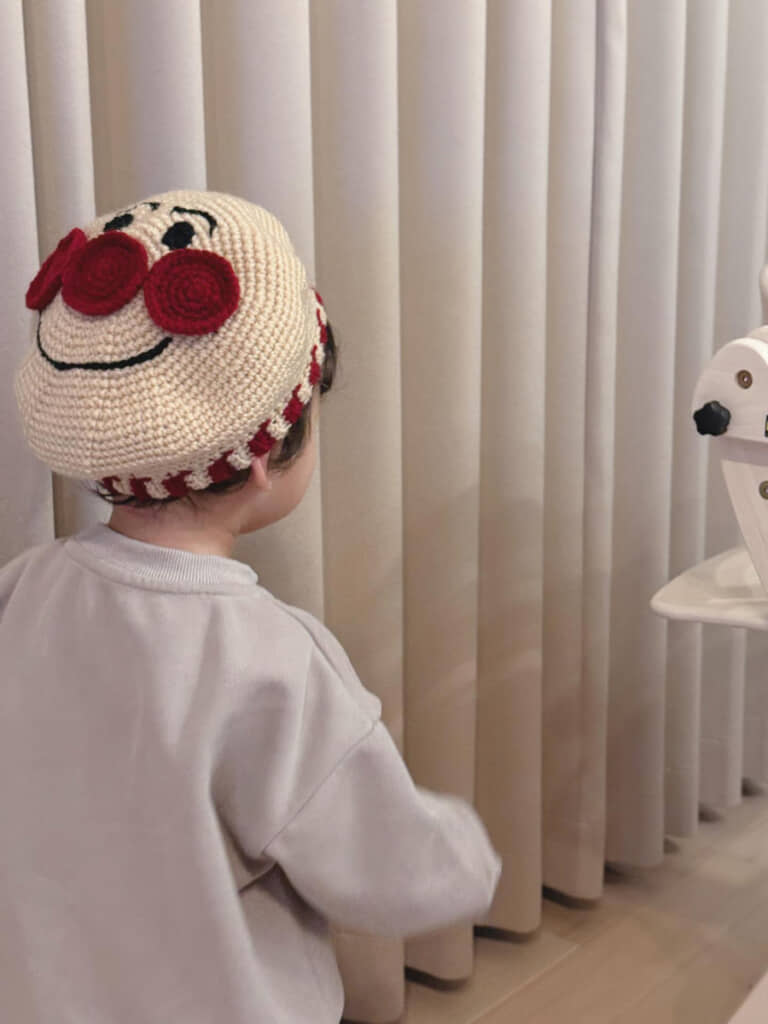 後頭部がアンパンマン！