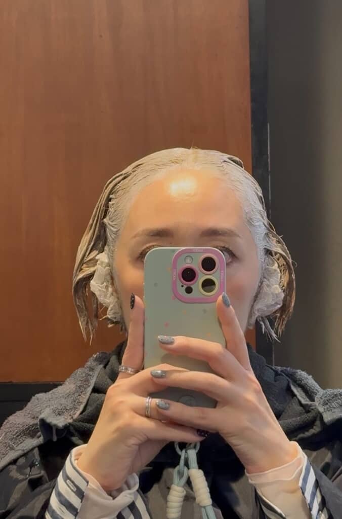 ブリーチ中の様子