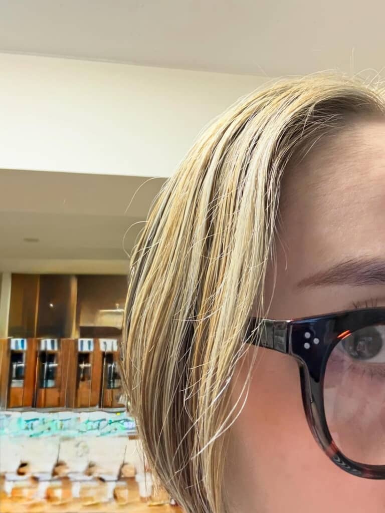 完成したオシャレな金髪