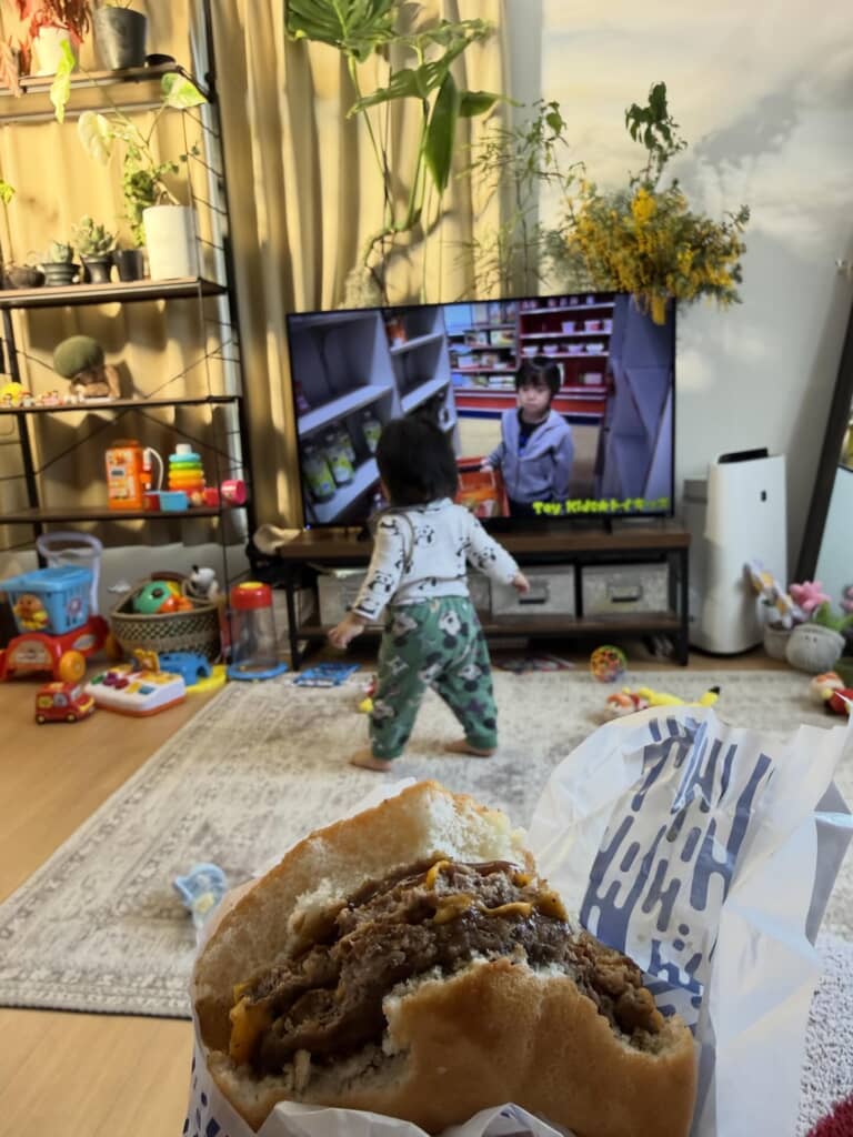 息子の看病中につまみ食い