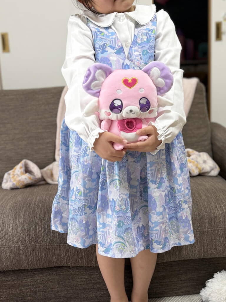 ワンピースの柄にキキララが……