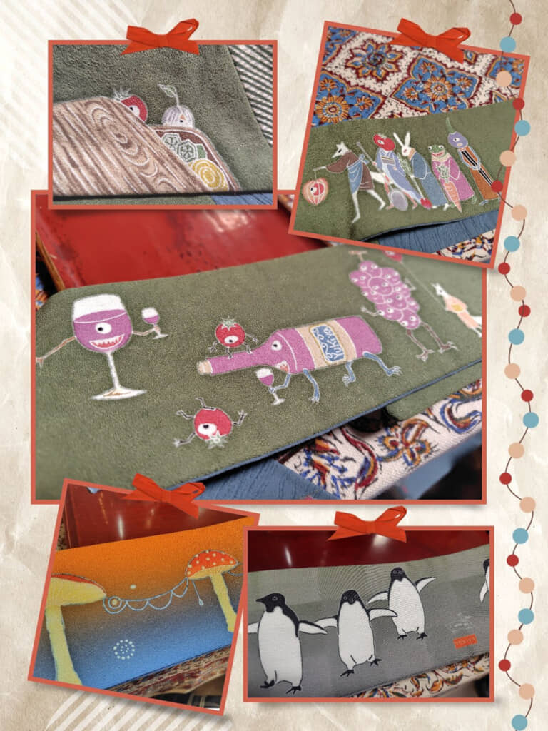 どれをとっても目に楽しい帯。着ているところを見てみたい