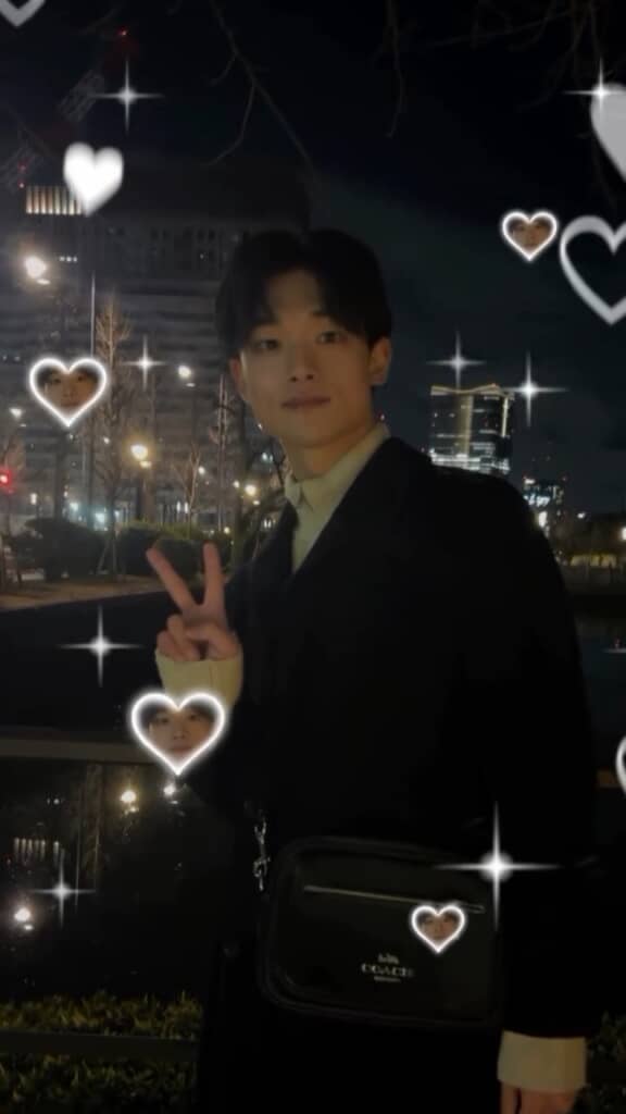 夜景も似合うイケメンに