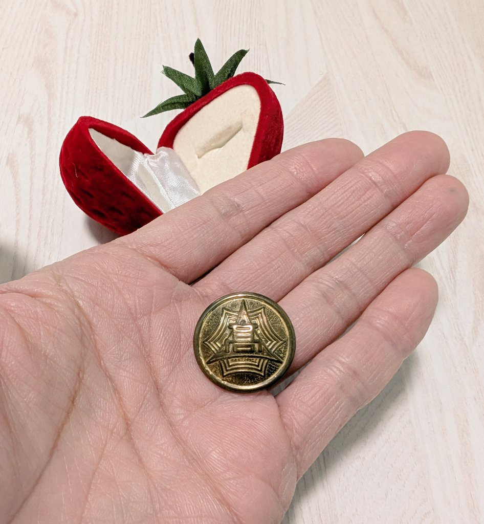 30年前の第二ボタンを今でも大事にしています