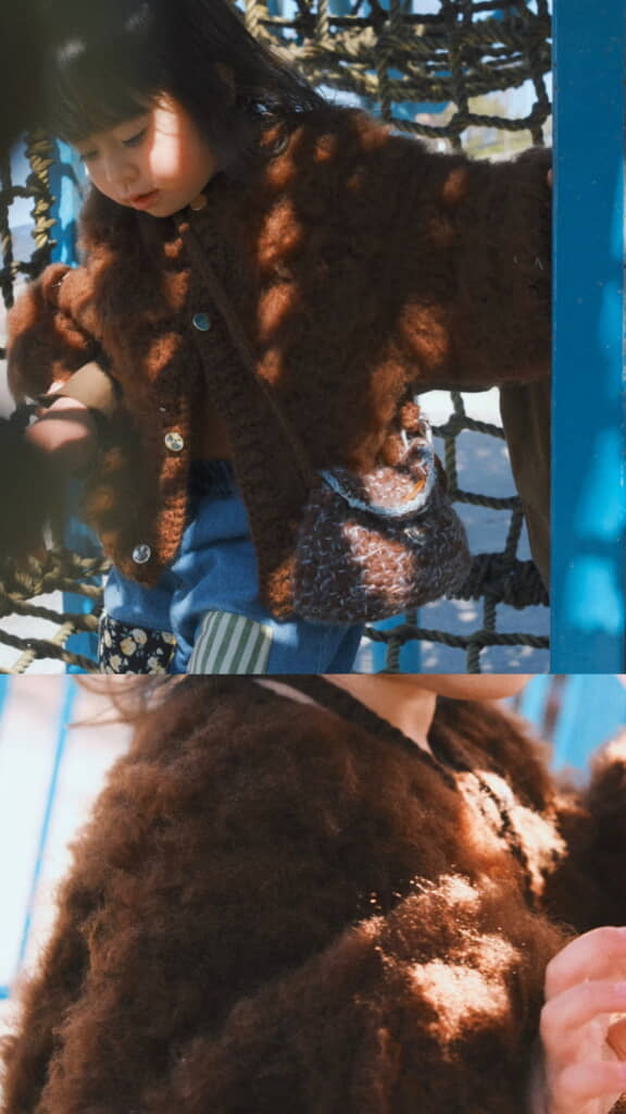 なんとポシェットもママの手作りです