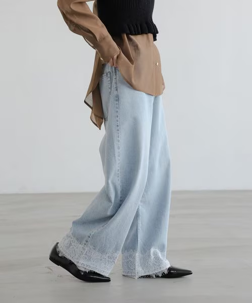 ローリーズファームのレースデニム