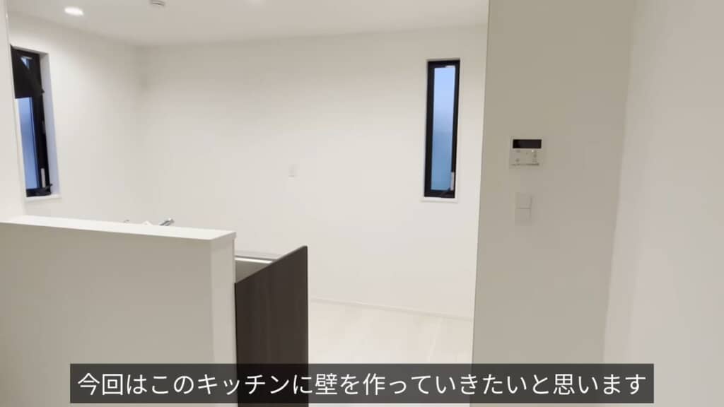 猫が出入りしやすいオープンキッチン