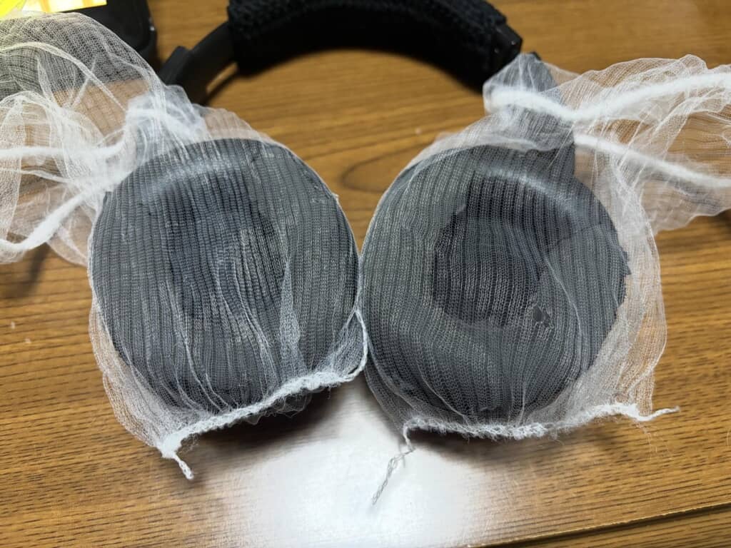 排水溝ネットをかぶせて使っていた夫