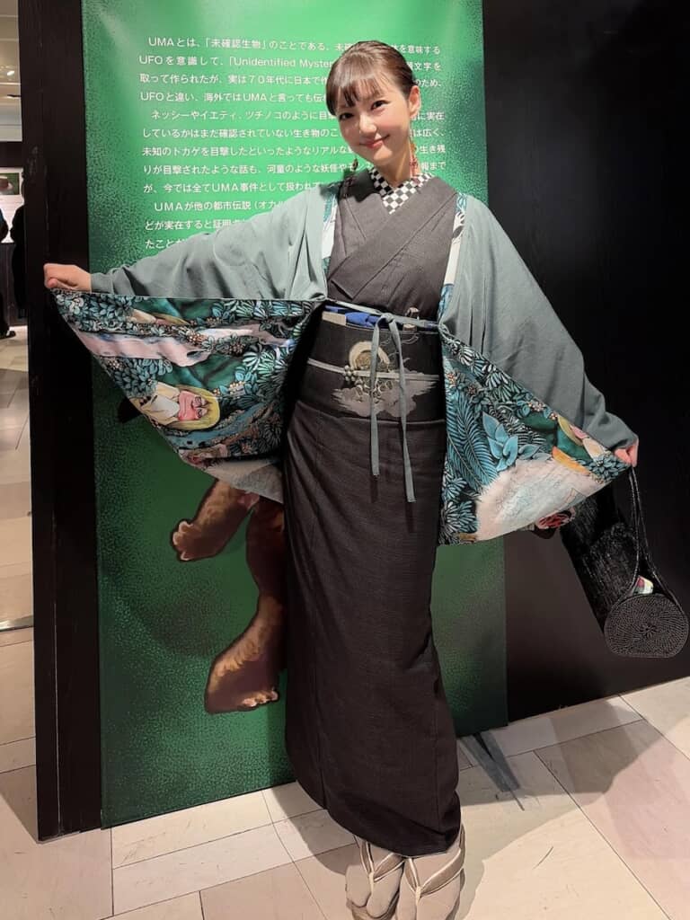 おなじみの妖怪たちが羽織を彩る