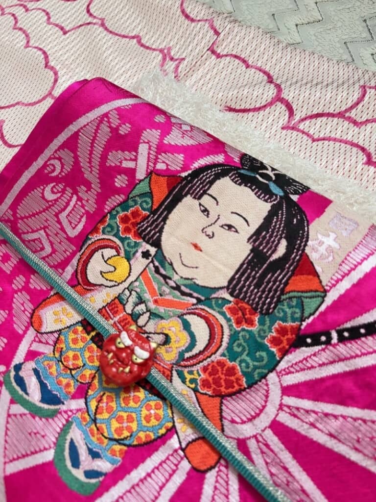 鬼が付いた帯締めもかわいいです