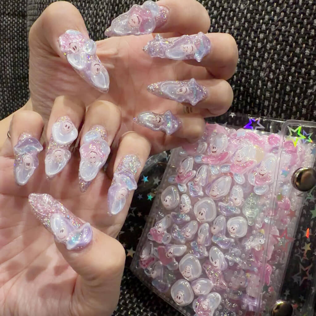 ボンボンドロップシールをネイルに!