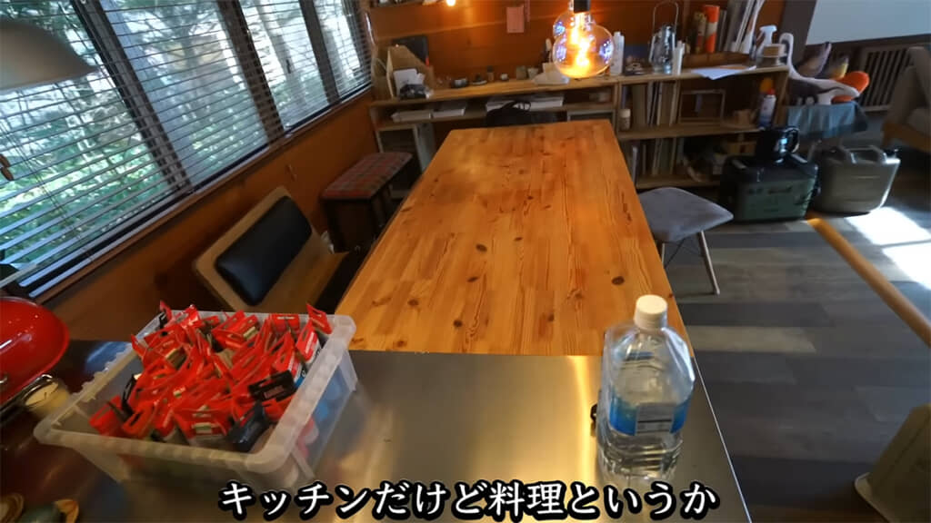 さまざまな作業をする机