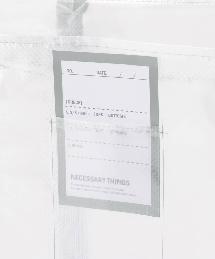 「クリアボックスバッグ：LL／クリア収納シリーズ」カード