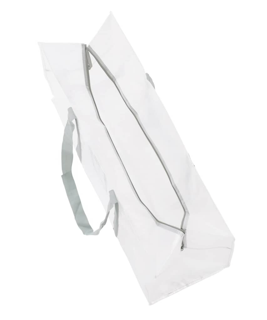 「クリアボックスバッグ：LL／クリア収納シリーズ」上から