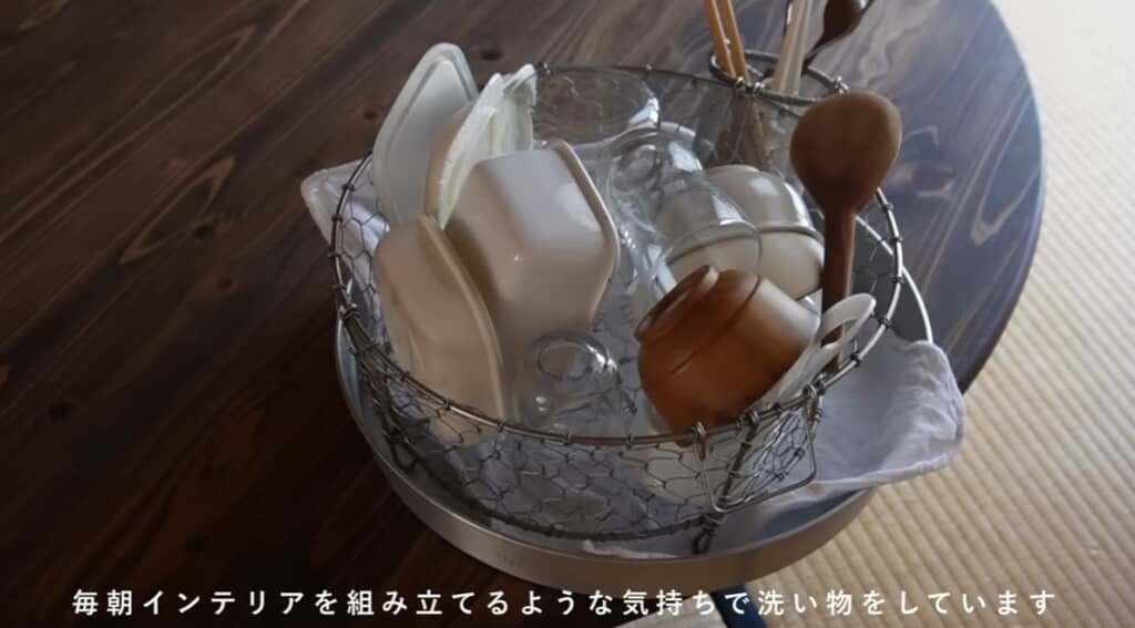 洗い物の生活感も楽しむ