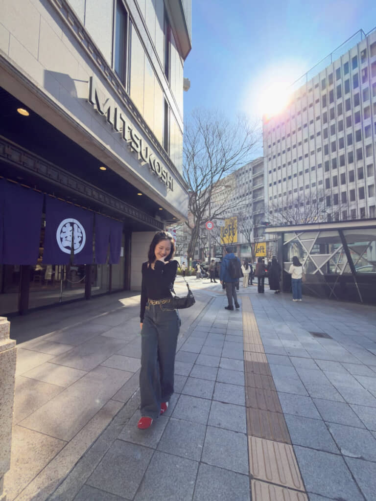 久しぶりのお出掛けを楽しんでいる様子