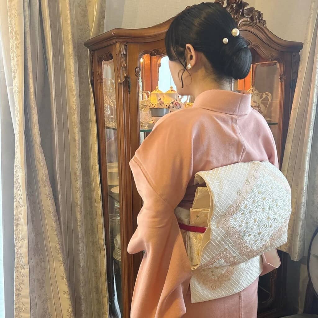 卒園式に行くママの着物コーデ