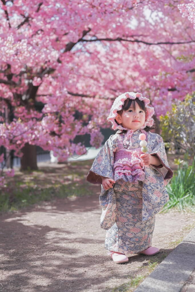 ママの着物を受け継ぐ娘ちゃん