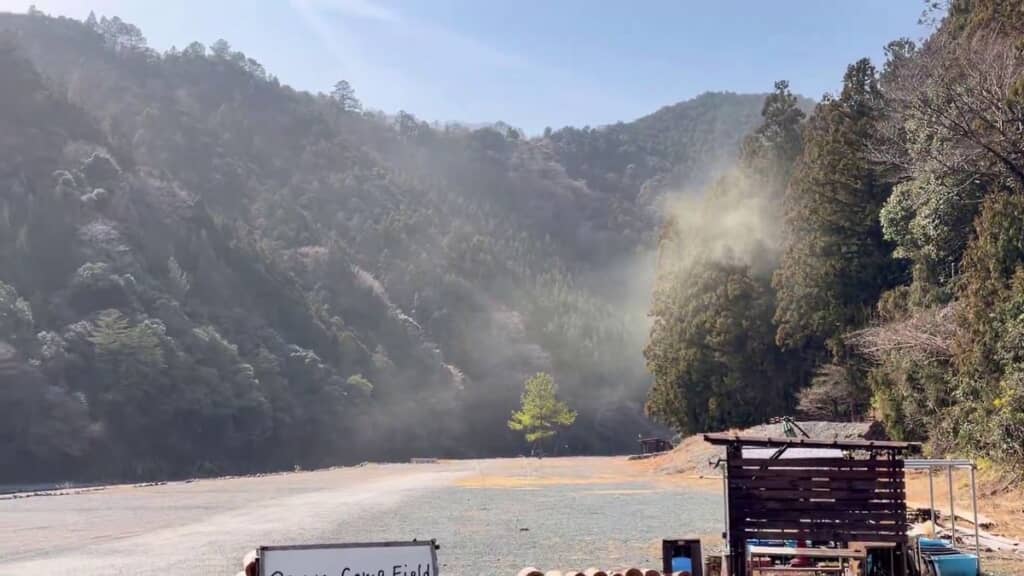 大気中にばらまかれる花粉