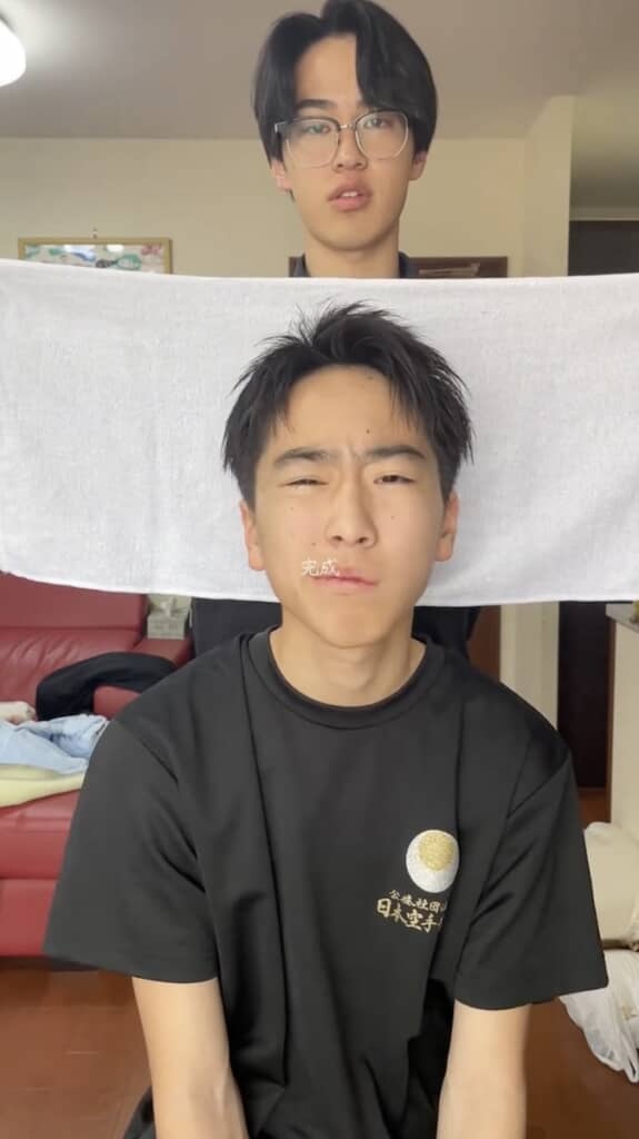 卒業式にぴったりなヘアセットの完成! 印象ががらっと変わりました