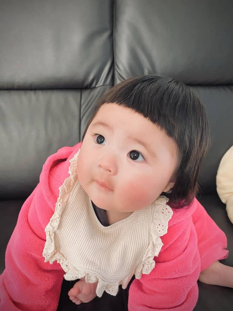 前髪カット後のかなちゃん