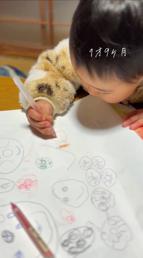 ササっと描いて……