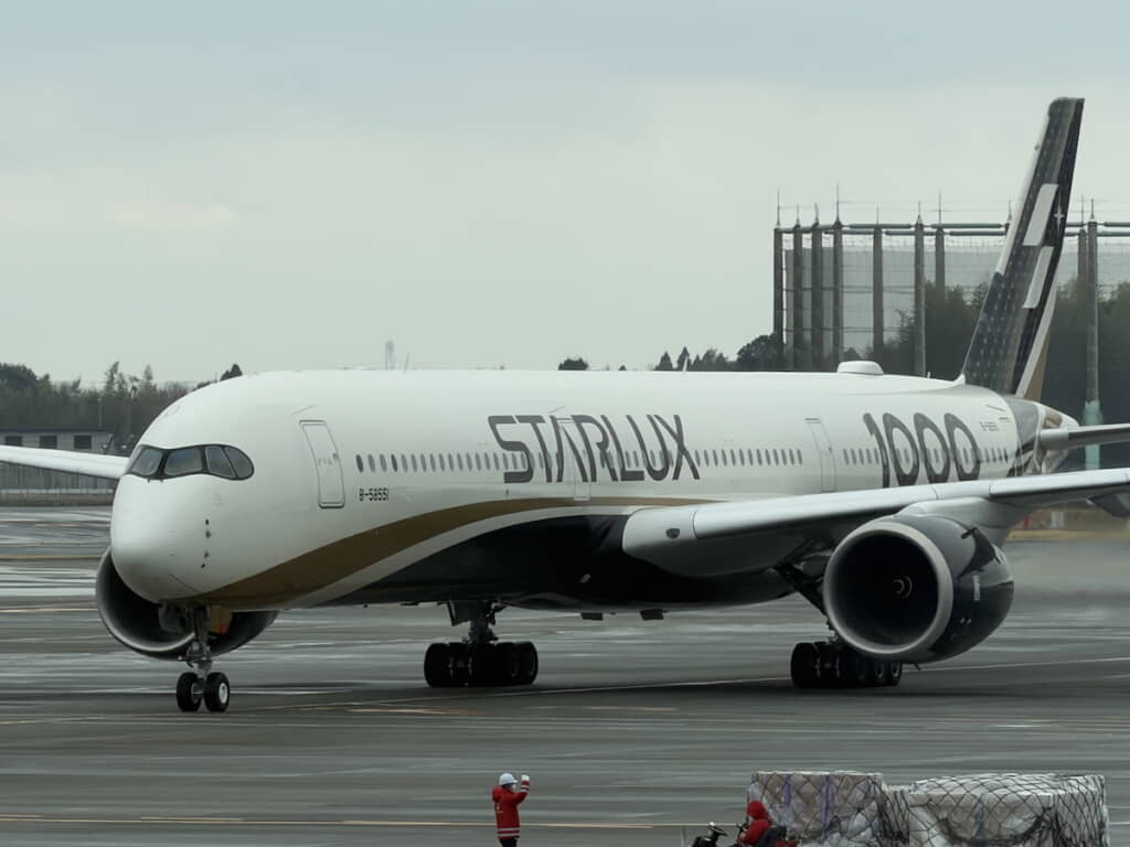 搭乗したスターラックス航空の機体