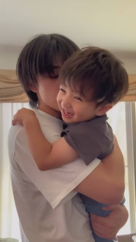 弟くんの弾ける笑顔
