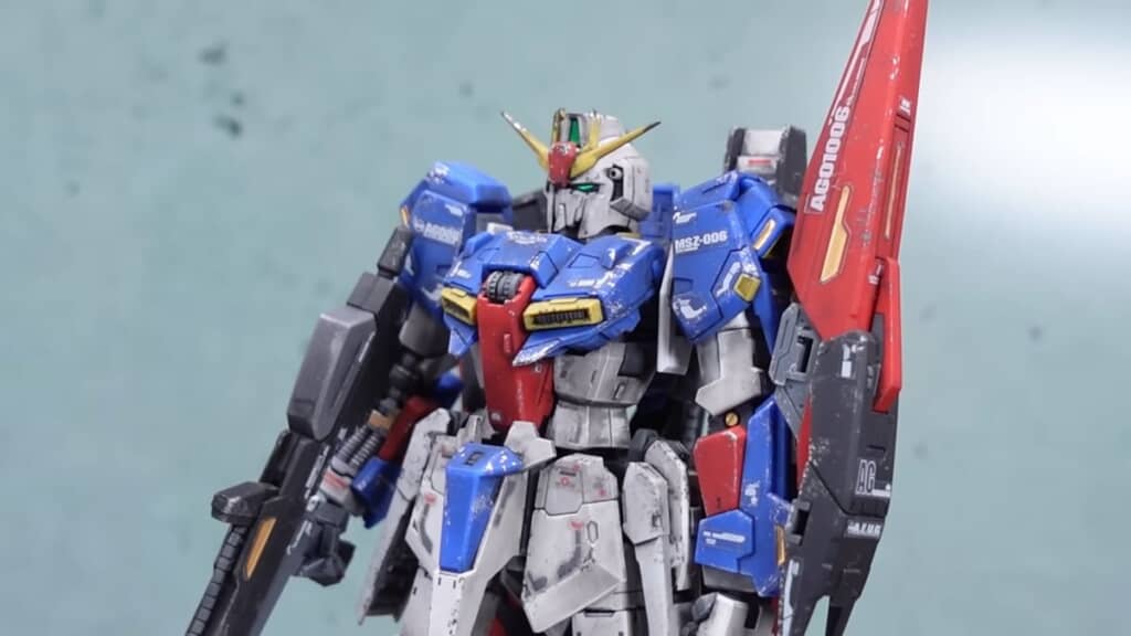 塗装と補強が終わった「RG Zガンダム」