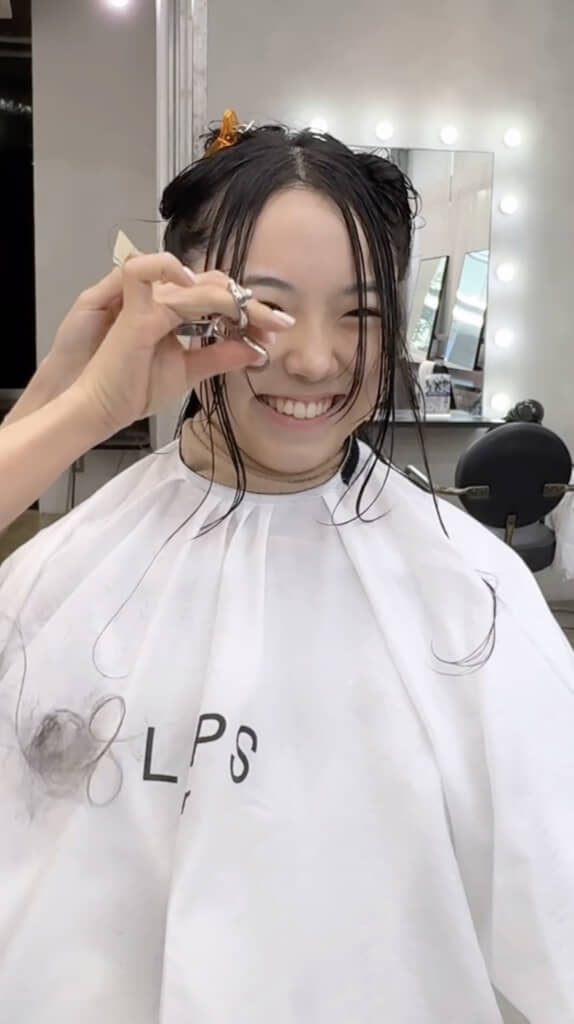 お任せでカット開始！