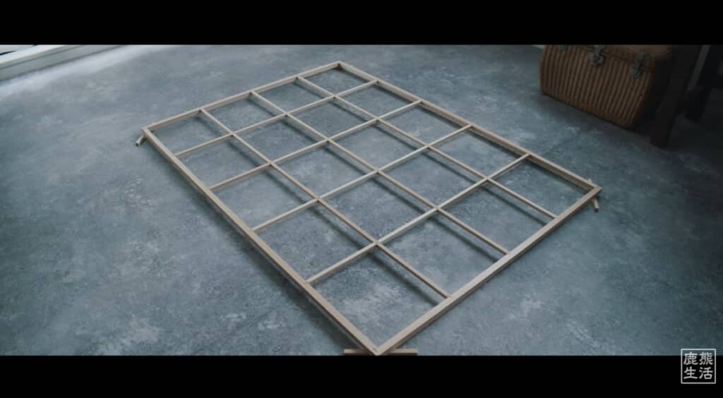 あっという間に障子ができました