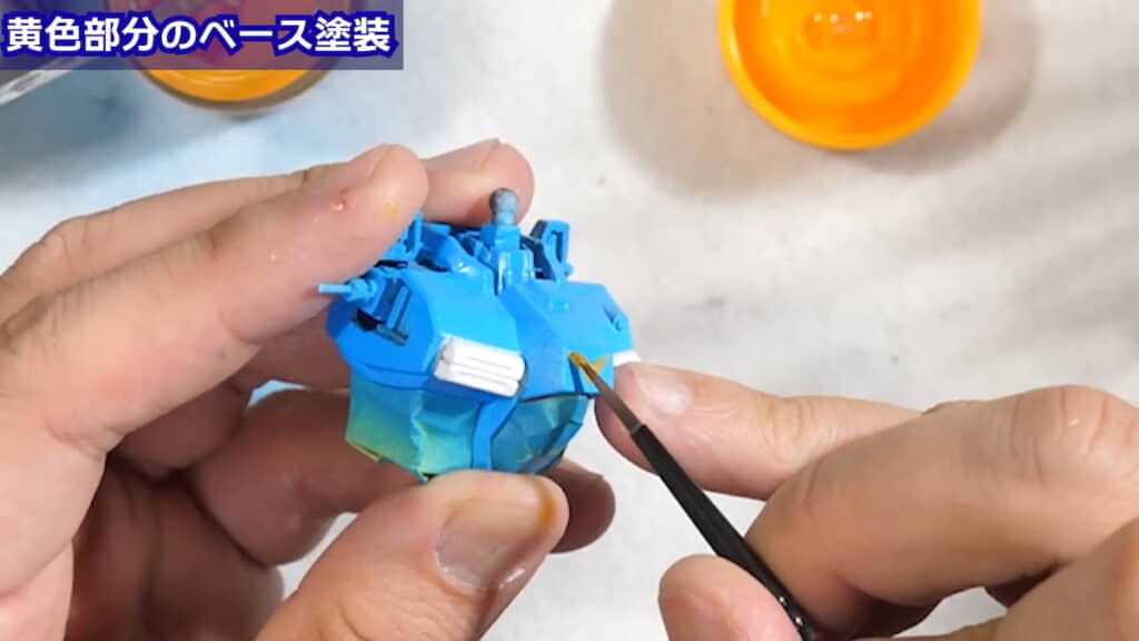 ベース塗装の様子