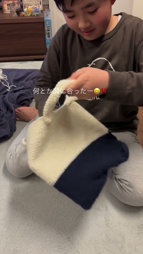 きれいな見た目の手さげバッグ