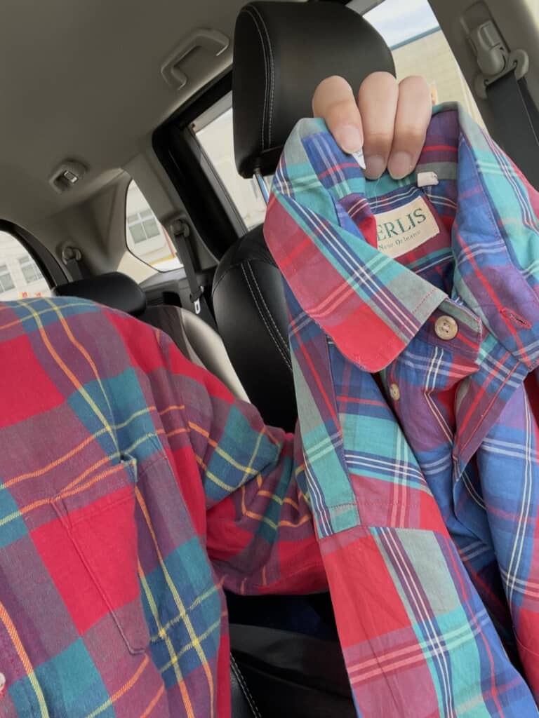 同じようなチェックシャツを購入!