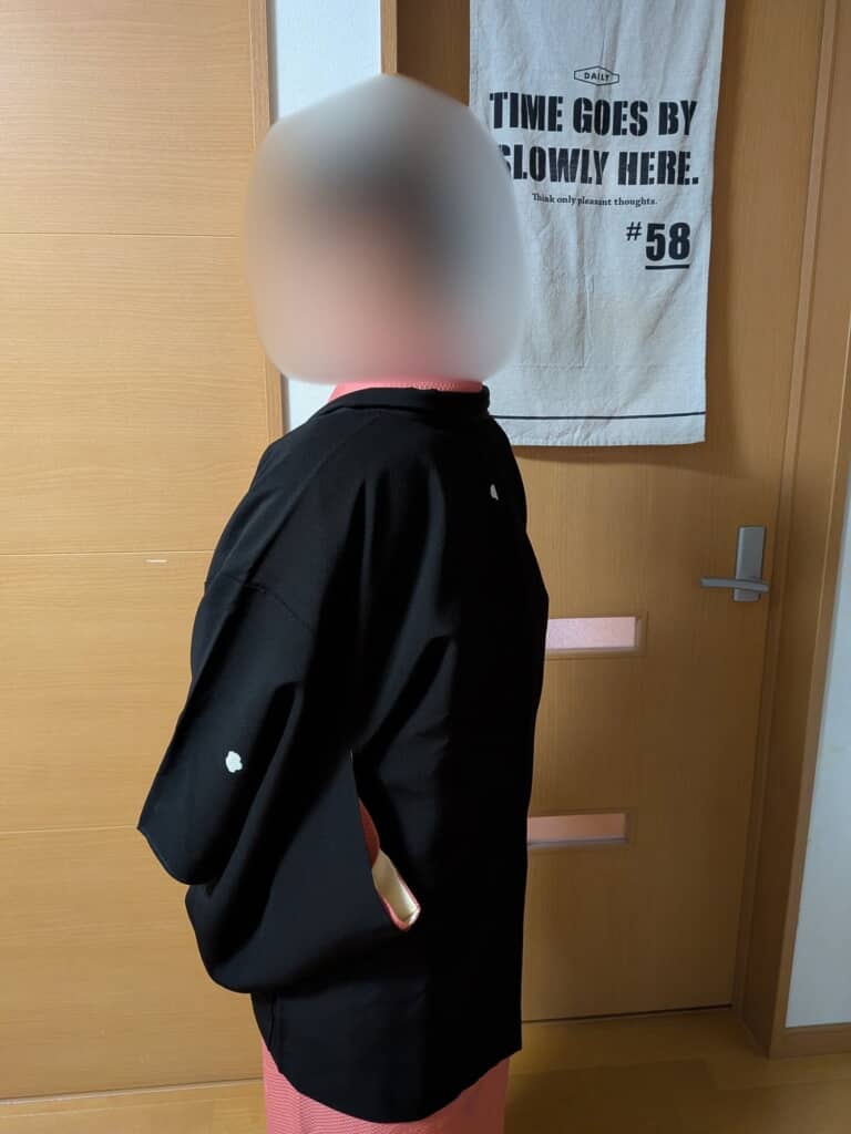 卒業式に着物で出席した母