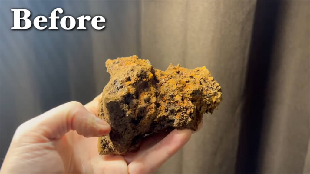 さびまみれだったクラスターが