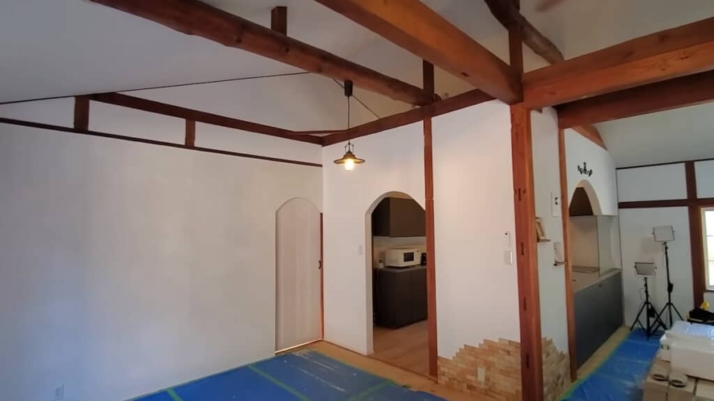 キッチン側との統一もとれています