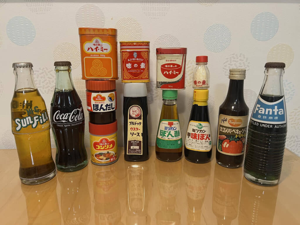 おなじみの商品も、昭和の時代は現在とデザインが全然違う