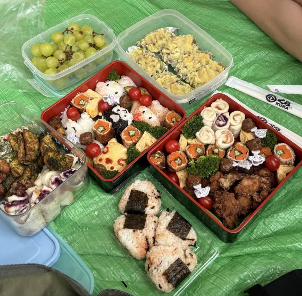 運動会で広げた様子