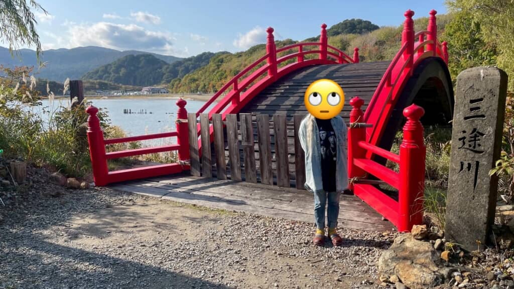 三途川の前にいる母