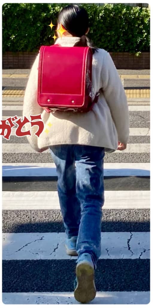 6年間で大きく成長した娘さん。今ではランドセルがすっかりちいさく見えます