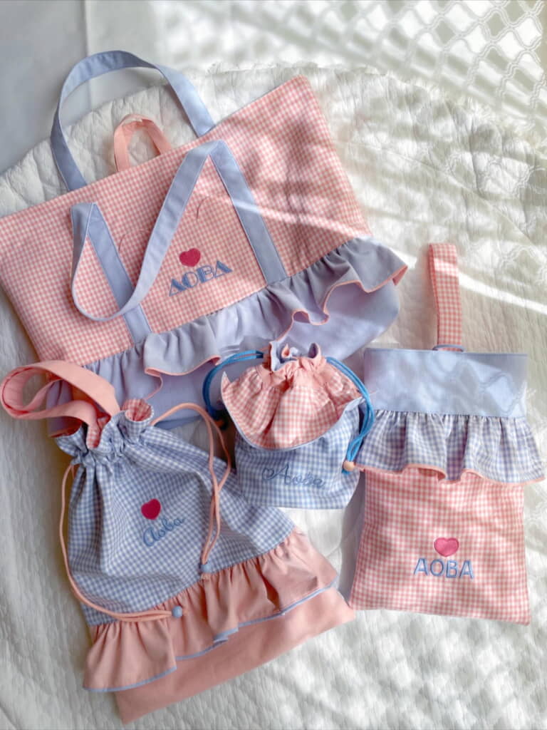 長女ちゃんは「ピンク×ブルー」