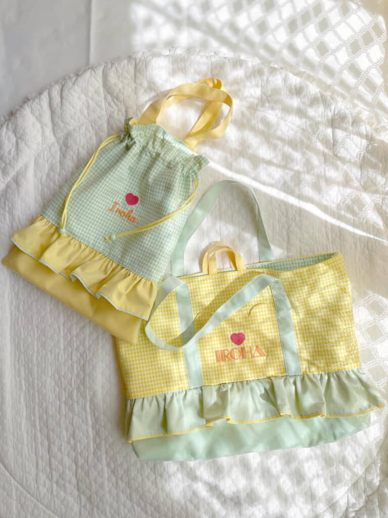 次女ちゃんは「イエロー×スプリンググリーン」