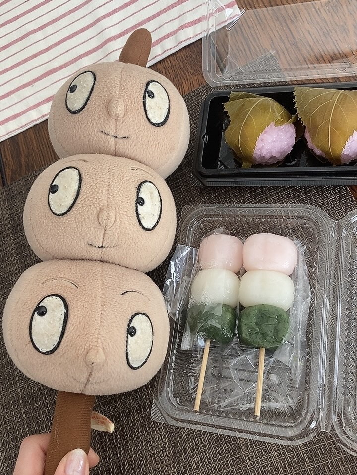 三色団子と一緒に
