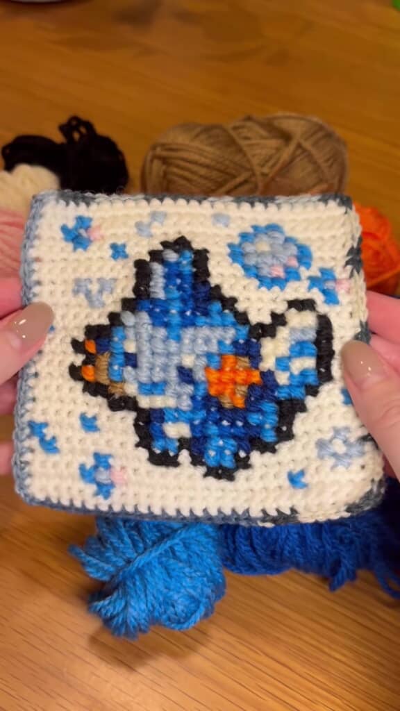 ミズゴロウの刺しゅう完成