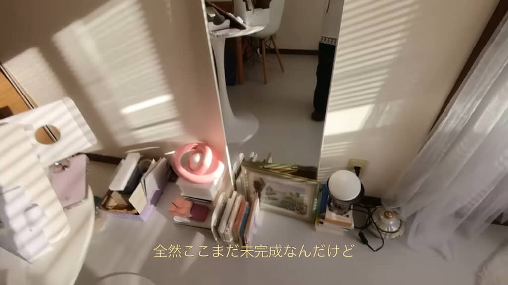 姿見の周りはとりあえずこんな感じに