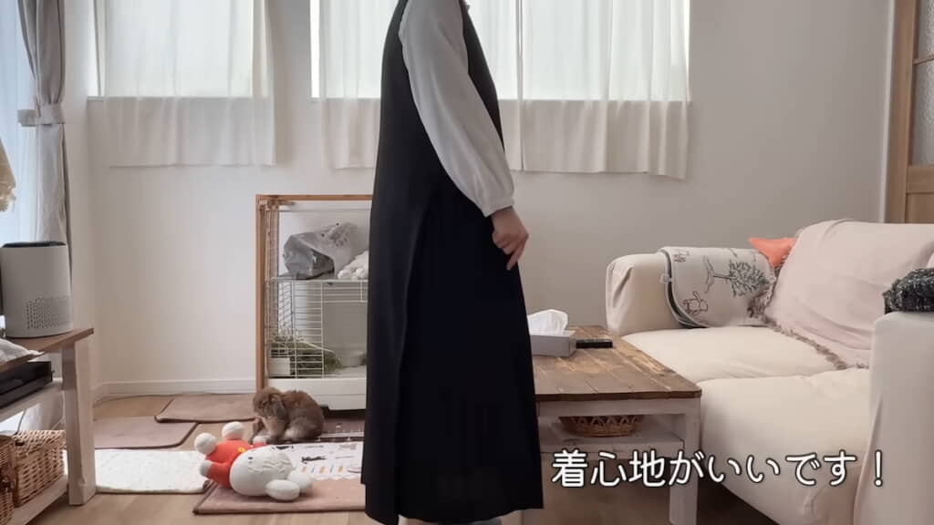 横姿もスッキリ！